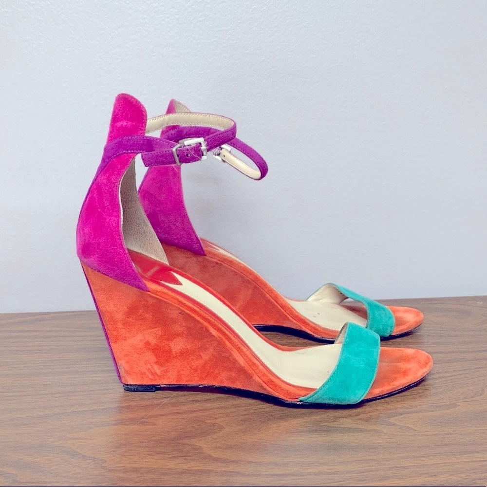 Brian Atwood Colorblock Wedge